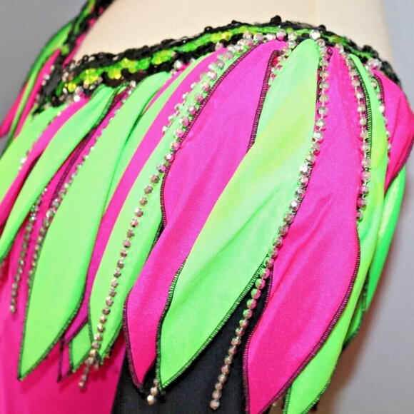 Stylish Rhythmic Gymnastics Leotard, Acrobatic Competition Baton Dance Costume - Picture 5 of 16